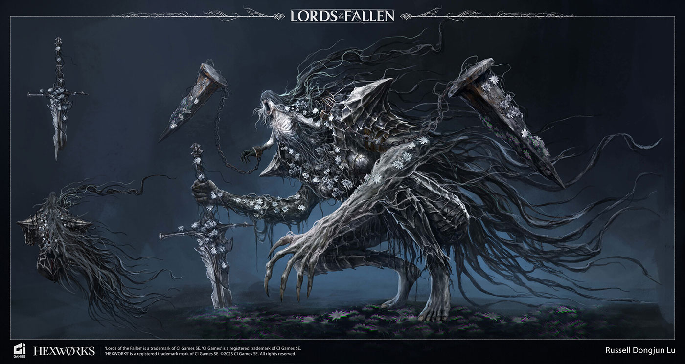 Harrower Dervla, the Pledged Knight Artwork from Lords of the Fallen