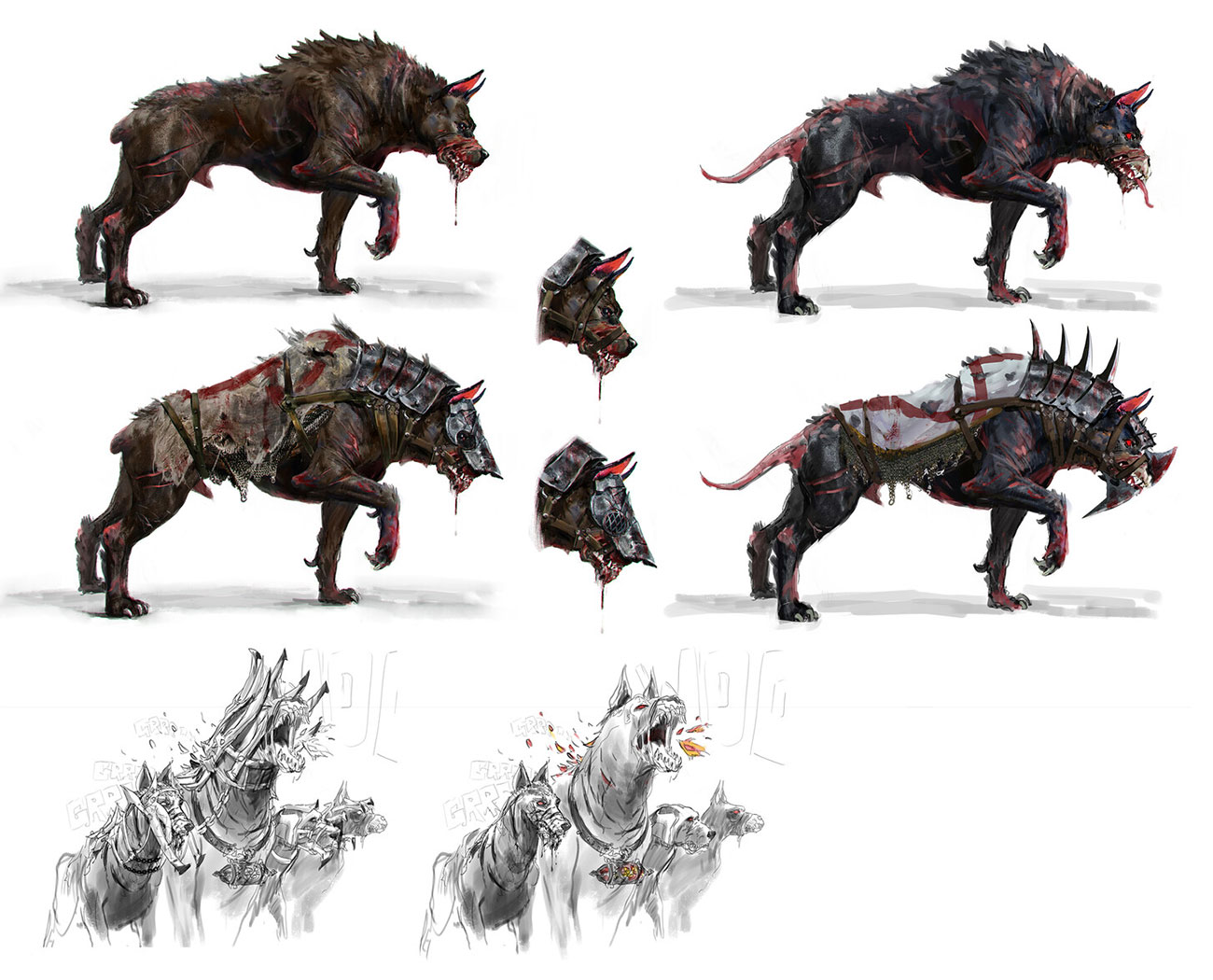 Rhogar Hound Concept Art from Lords of the Fallen