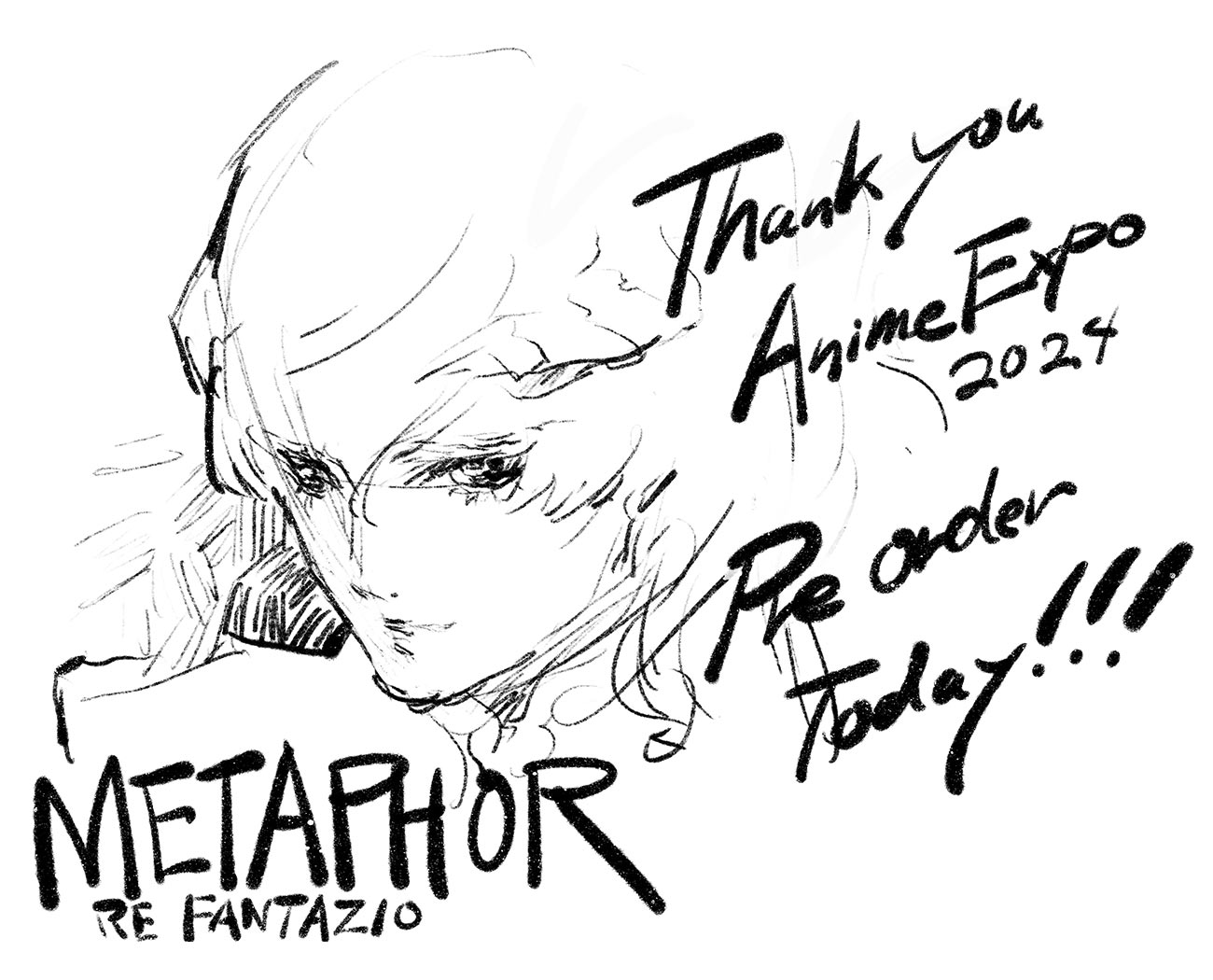 Anime Expo 2024 Sketch from Metaphor: ReFantazio