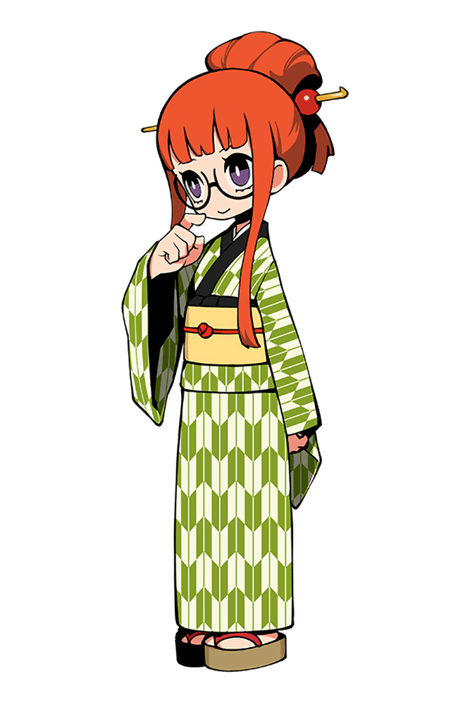 Futaba Sakura Machimusume Outfit Art from Persona 5 Tactica