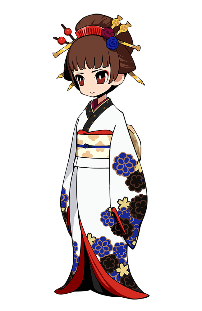 Makoto Niijima Geisha Outfit Art from Persona 5 Tactica