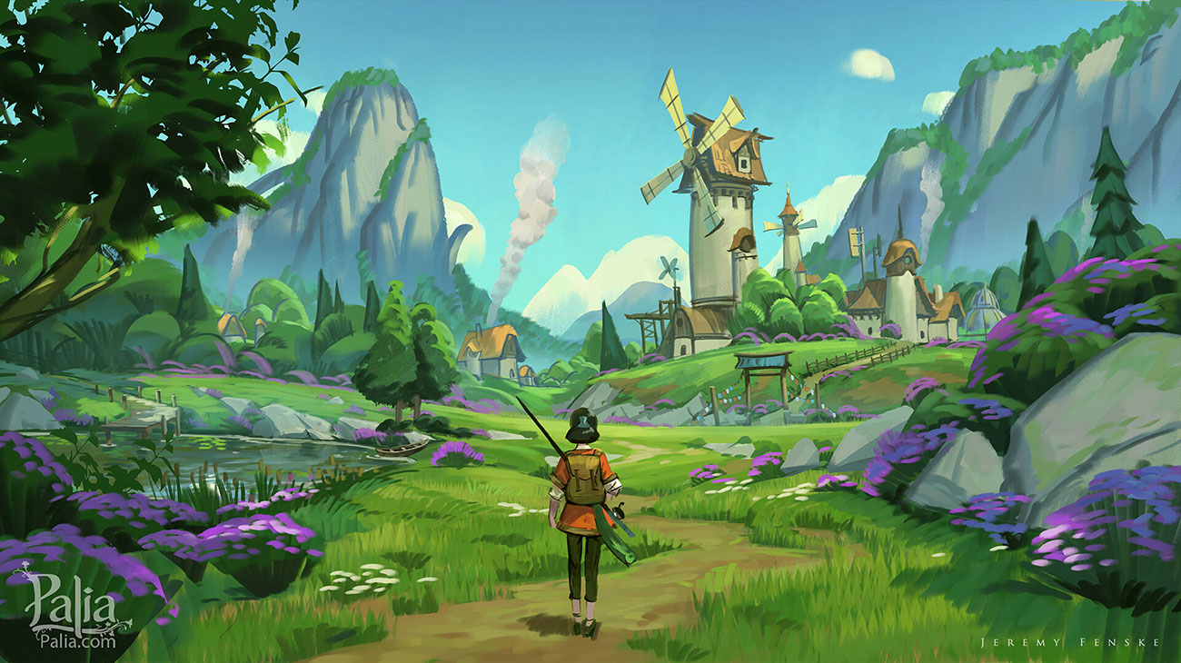 Early Biome Concept Artwork from Palia