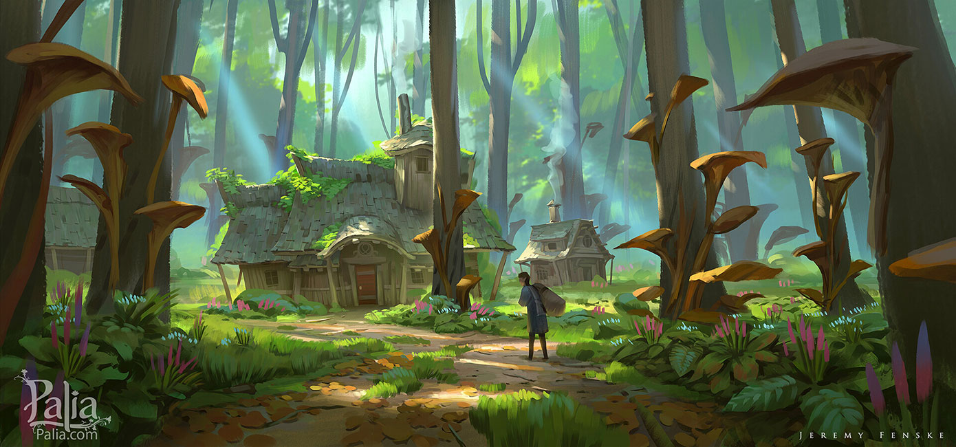 Forest Village Art from Palia