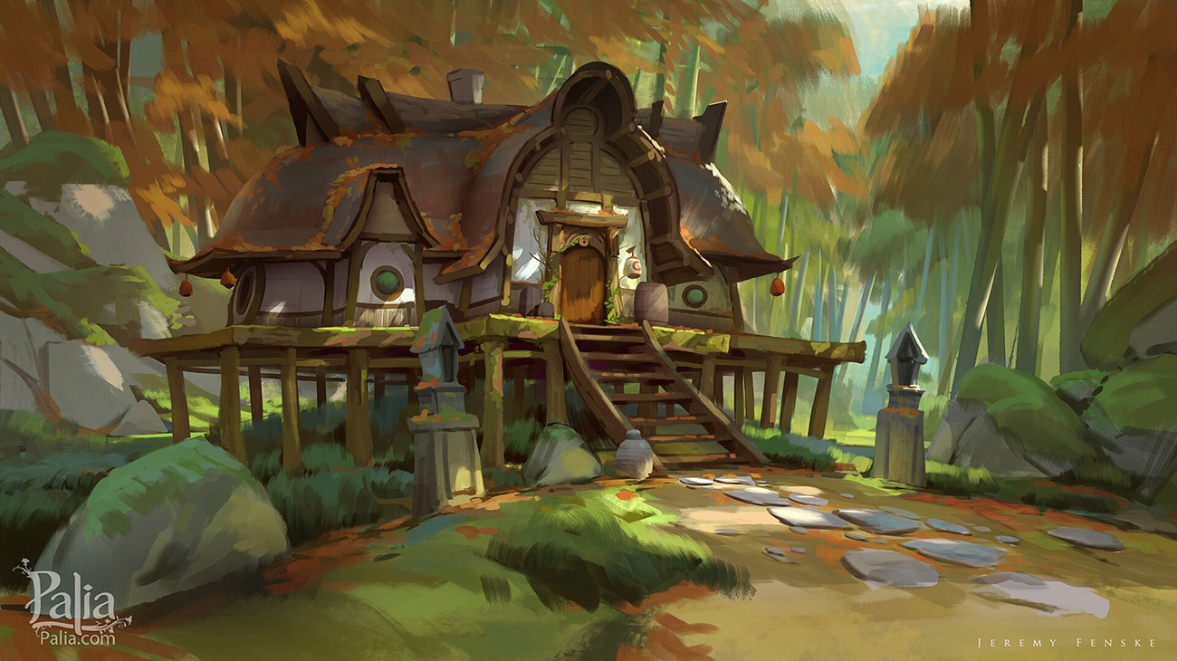 Wooded Home Art from Palia