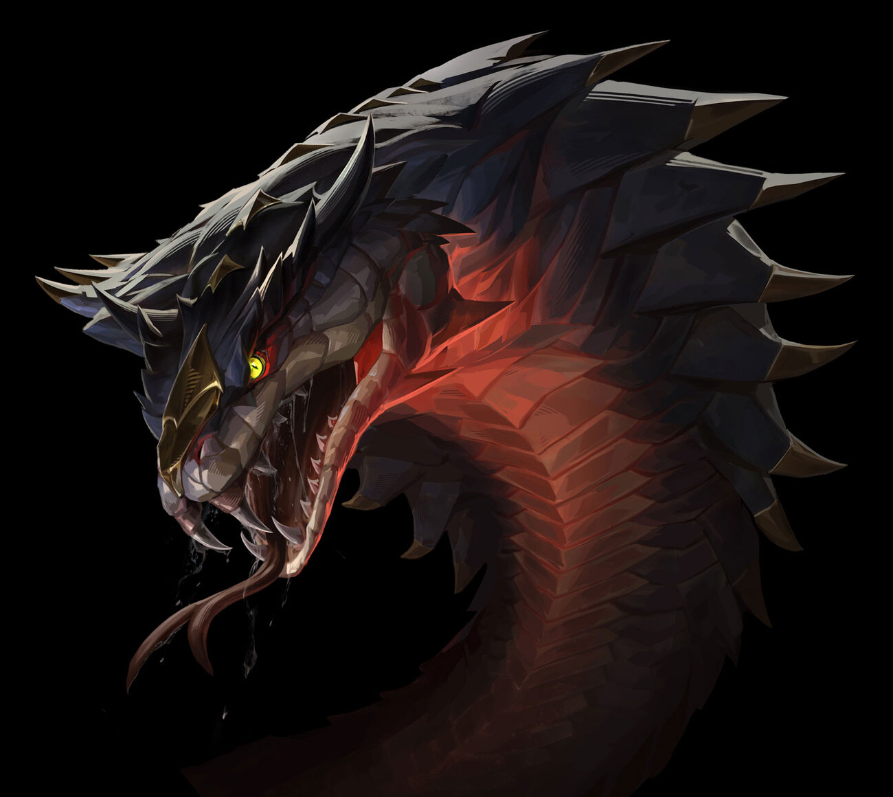 Azhdaha Concept Art from Prince of Persia: The Lost Crown