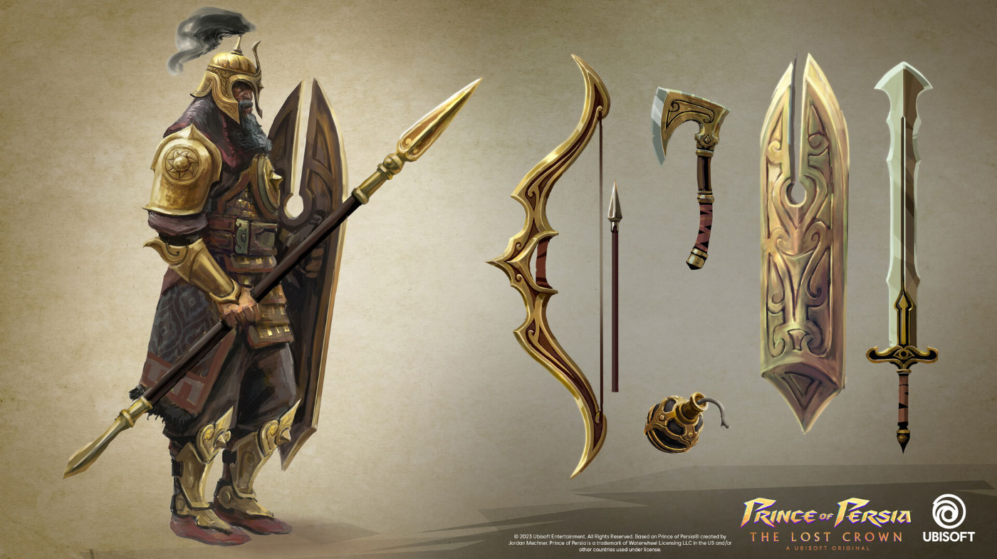 Lost Warrior Concept Art from Prince of Persia: The Lost Crown