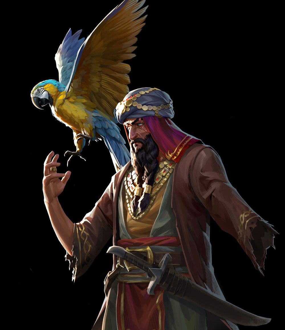Pirate Captain Concept Art from Prince of Persia: The Lost Crown