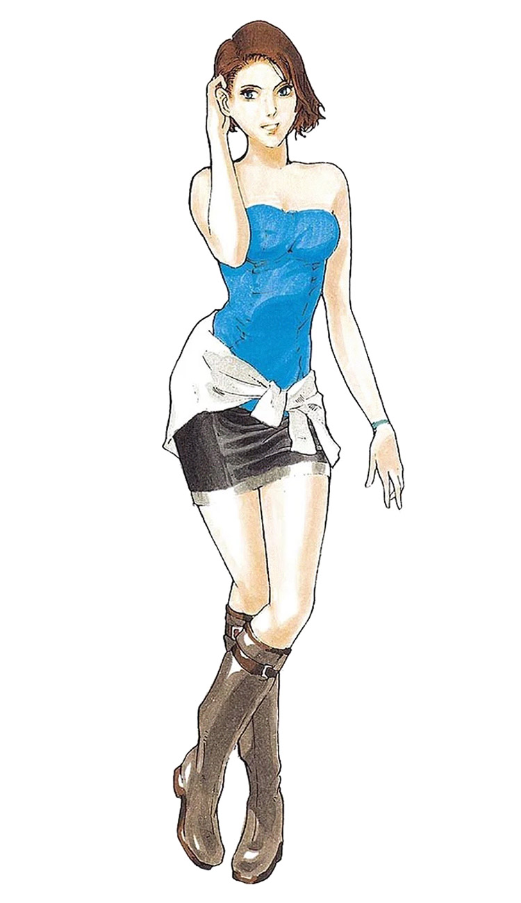 Jill Valentine Concept Art from Resident Evil 3: Nemesis