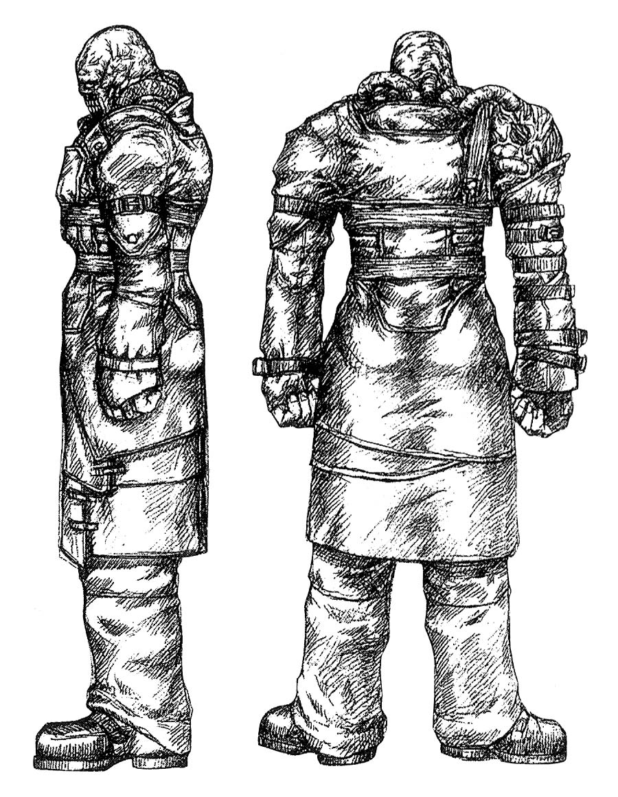 Nemesis Concept Art from Resident Evil 3: Nemesis