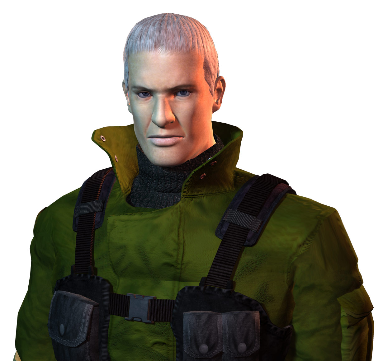 Nikolai Zinoviev Portrait Art from Resident Evil 3: Nemesis