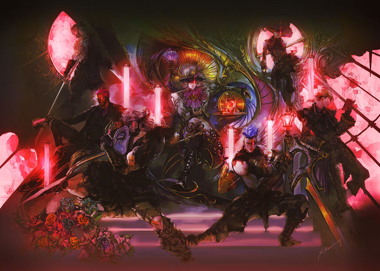 Siugnas Story Artwork (Dark) from SaGa: Emerald Beyond