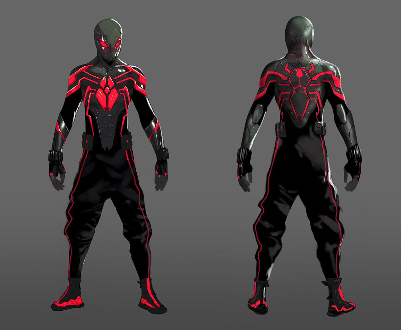 Miles Morales Brooklyn 2099 Suit Art from Spider-Man 2 (2023)