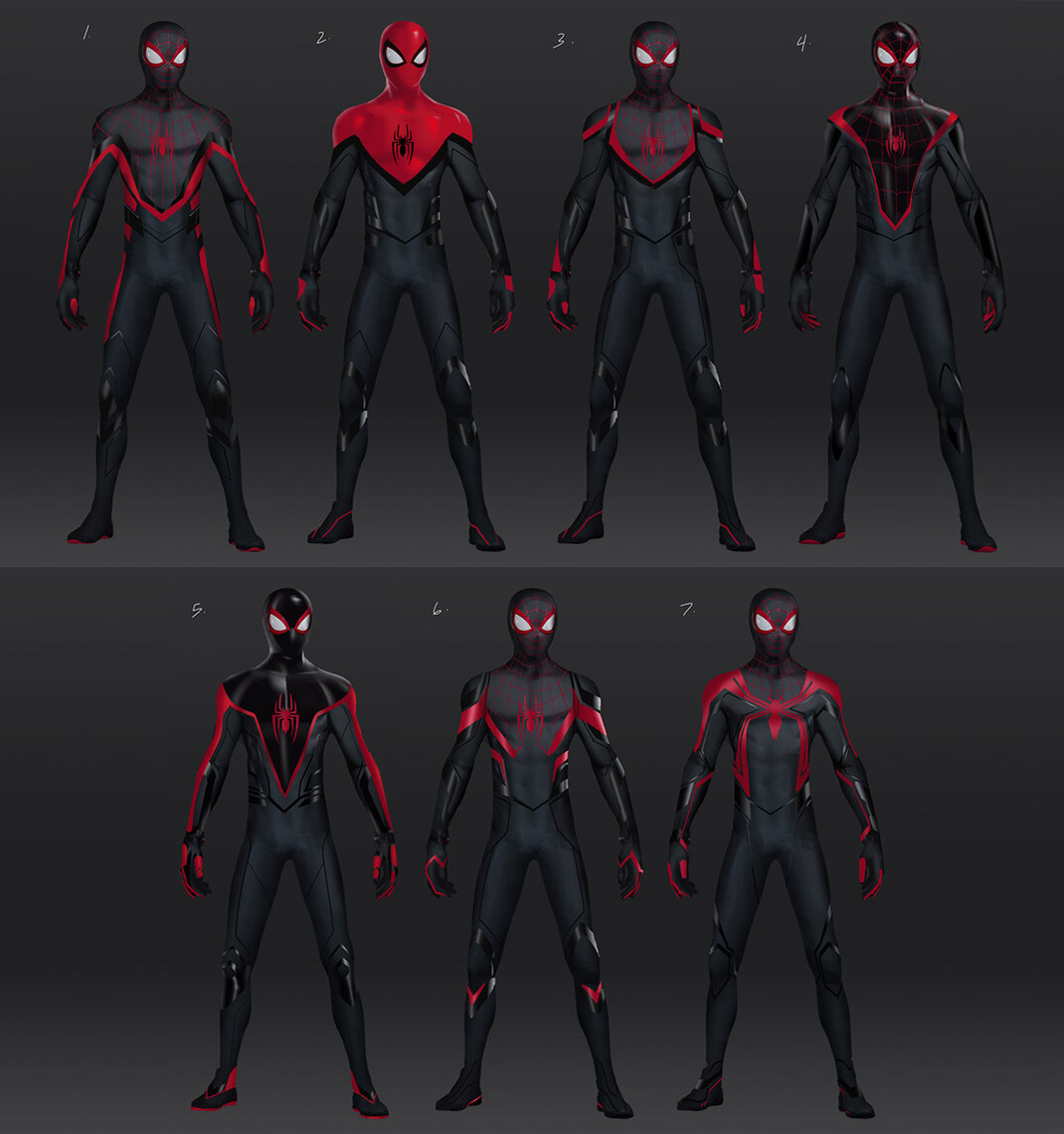 Miles Morales Spider-Man Suit Art from Spider-Man 2 (2023)
