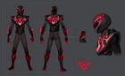 Miles Morales Tokusatsu Suit Artwork