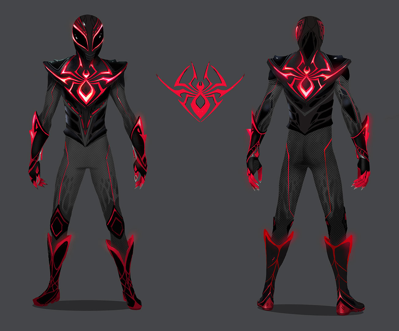 Miles Morales Tokusatsu Suit Art from Spider-Man 2 (2023)