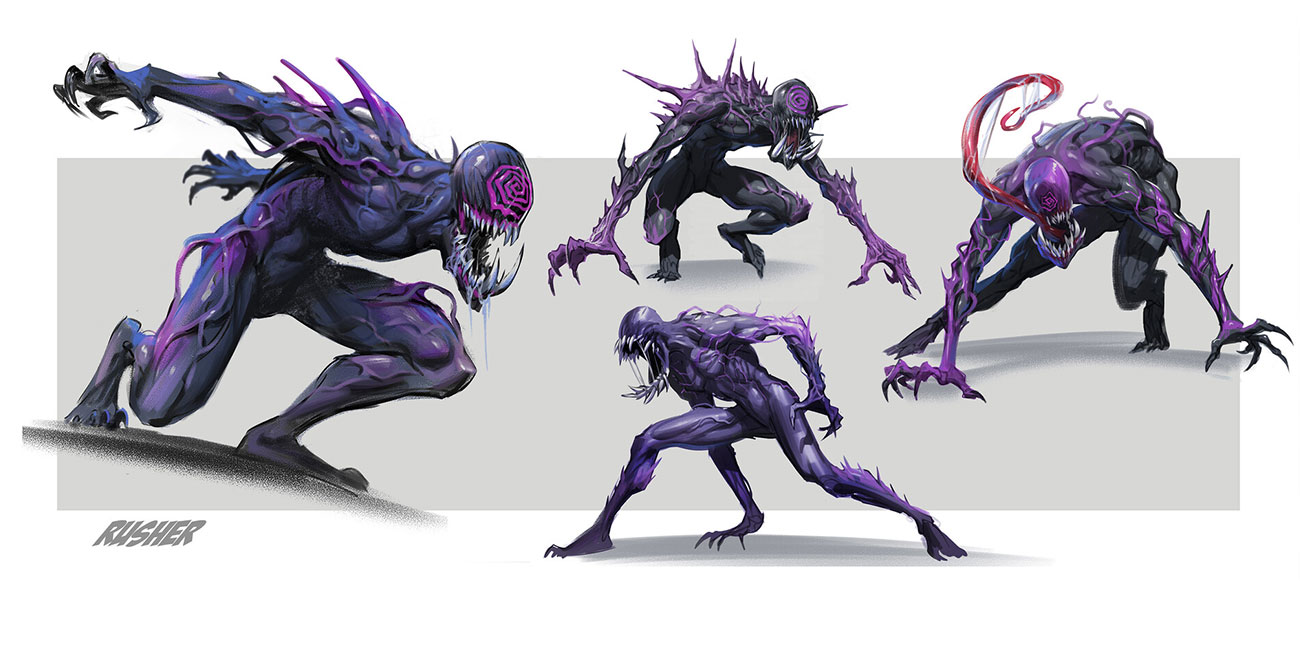 Rusher Symbiote Concept Art from Spider-Man 2 (2023)
