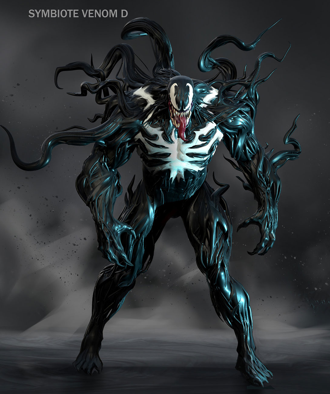 Symbiote Venom Art from Spider-Man 2 (2023)