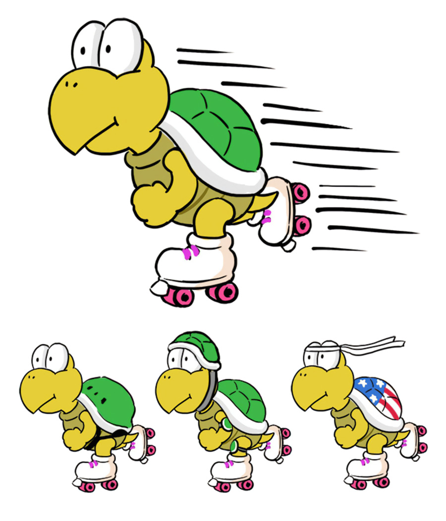 Rolla Koopas Concept Art from Super Mario Bros. Wonder