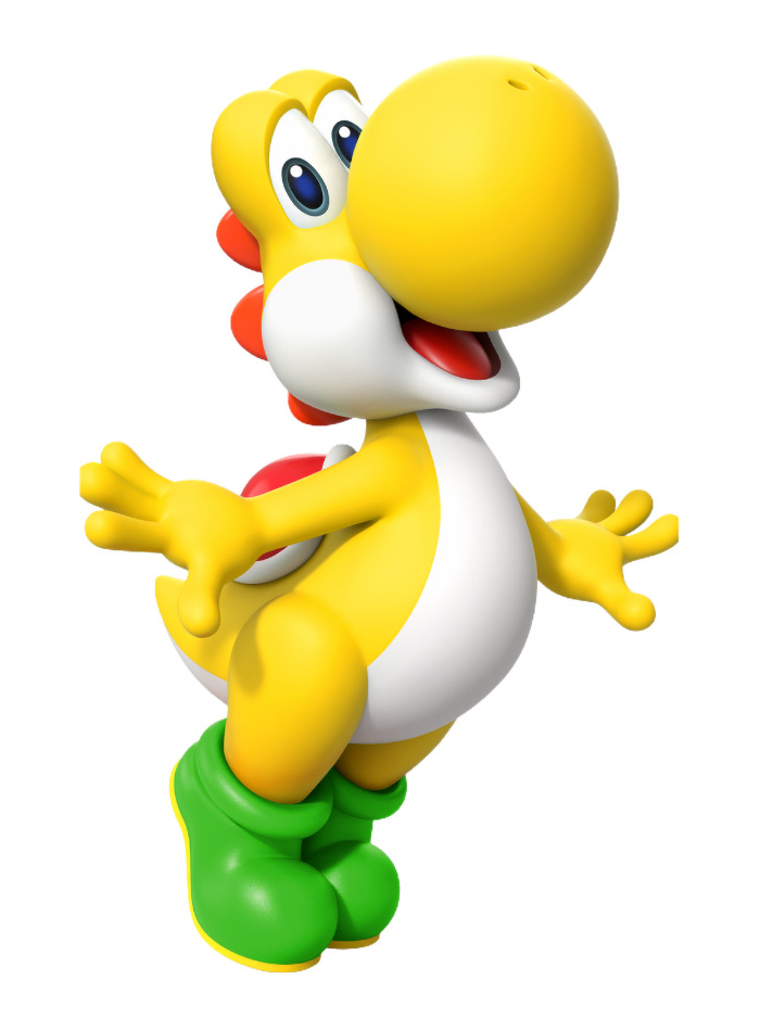 Yellow Yoshi Art from Super Mario Bros. Wonder
