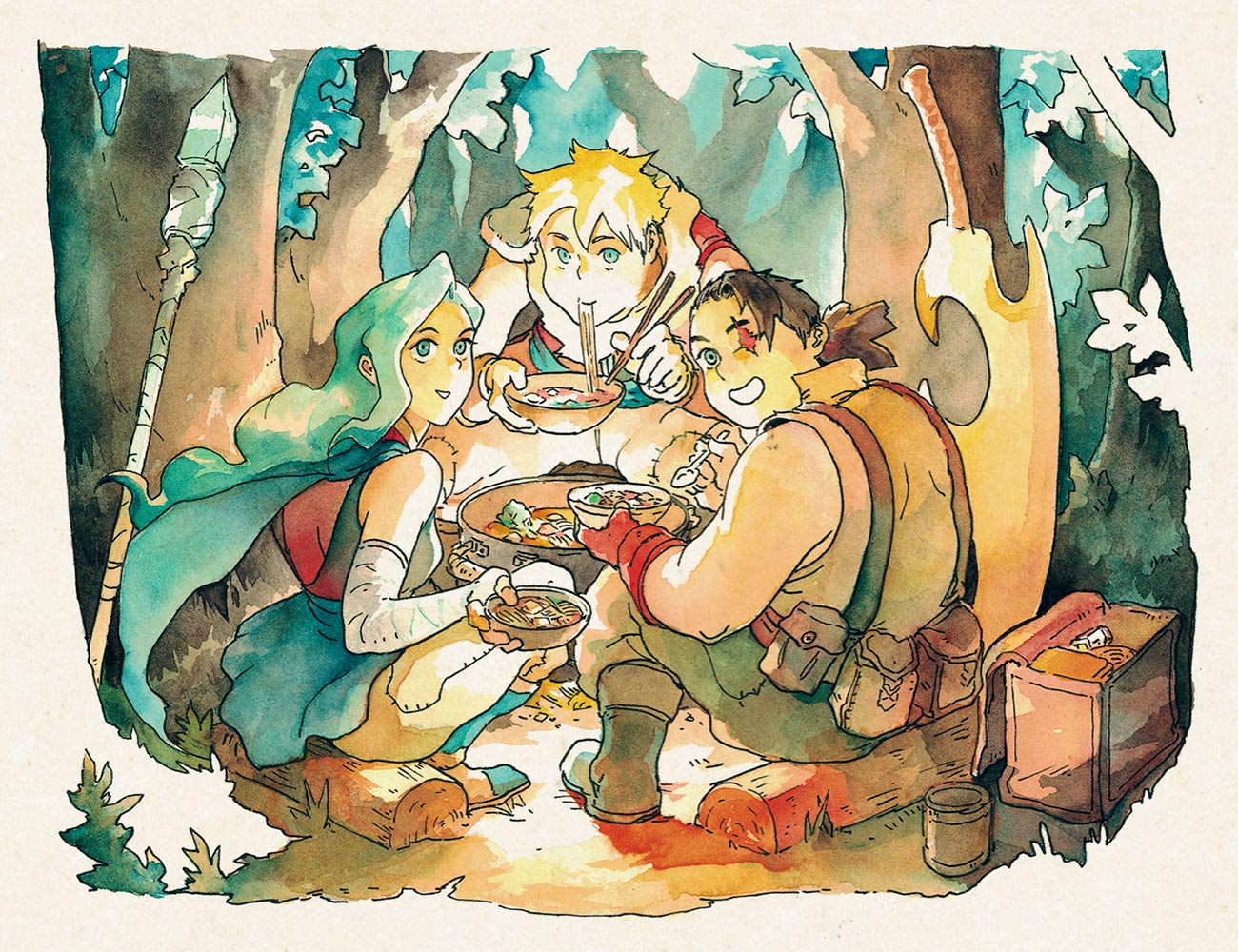 Campfire Artwork from Sea of Stars