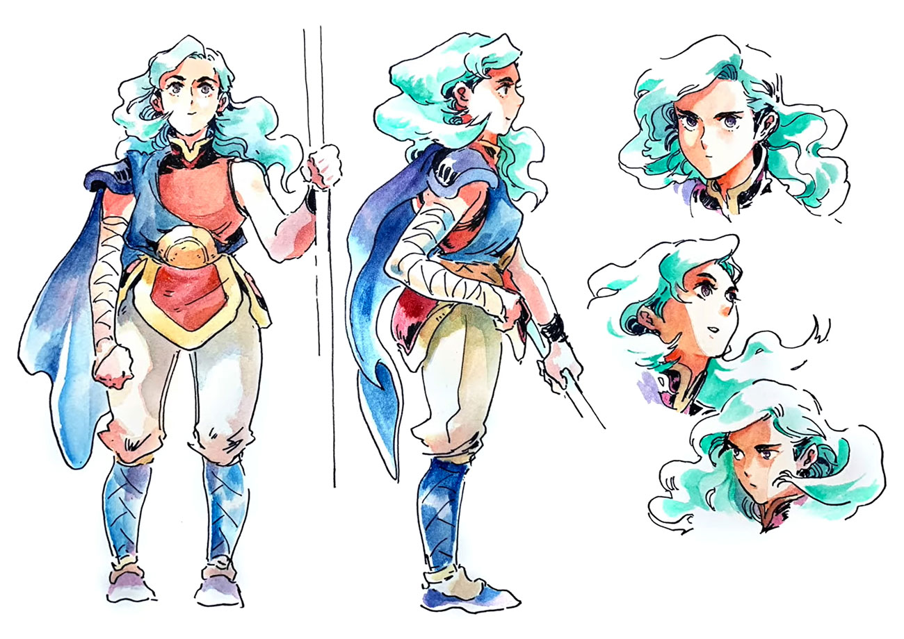 Valere Concept Art from Sea of Stars
