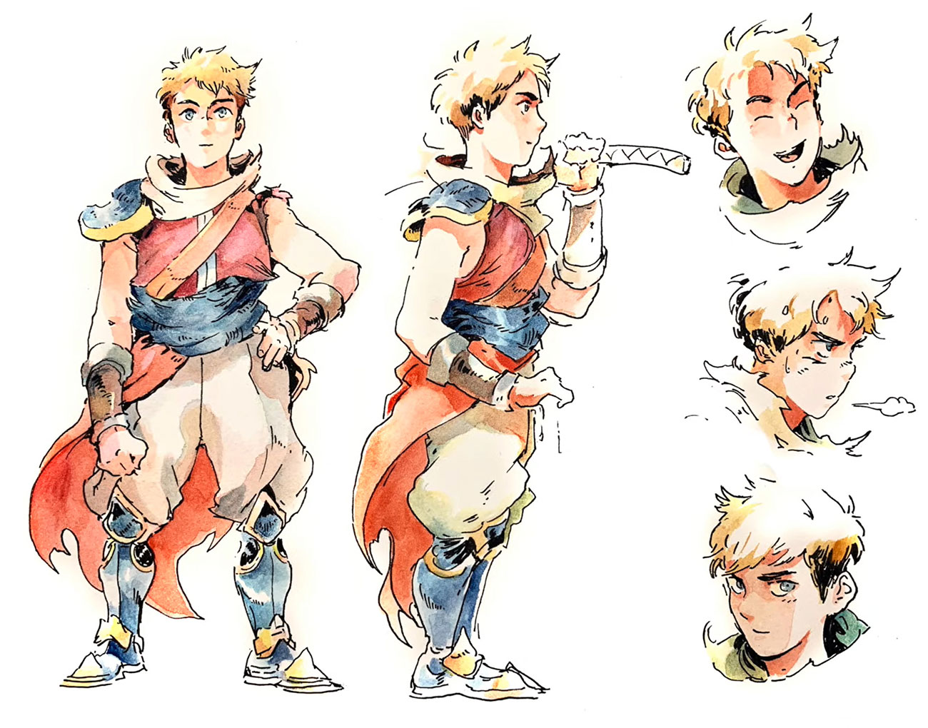 Zale Concept Art from Sea of Stars