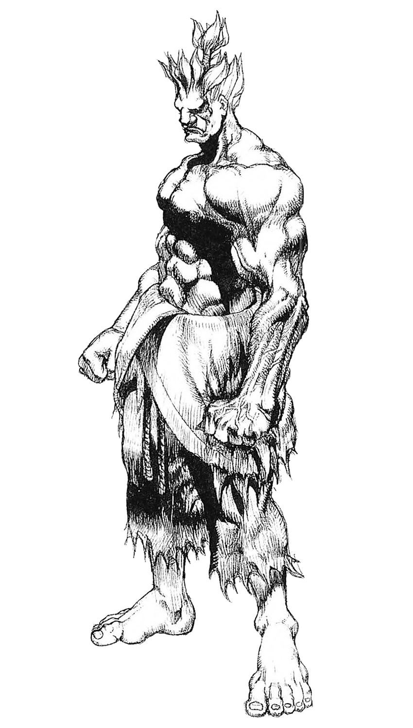 Akuma Sketch from Super Street Fighter II Turbo