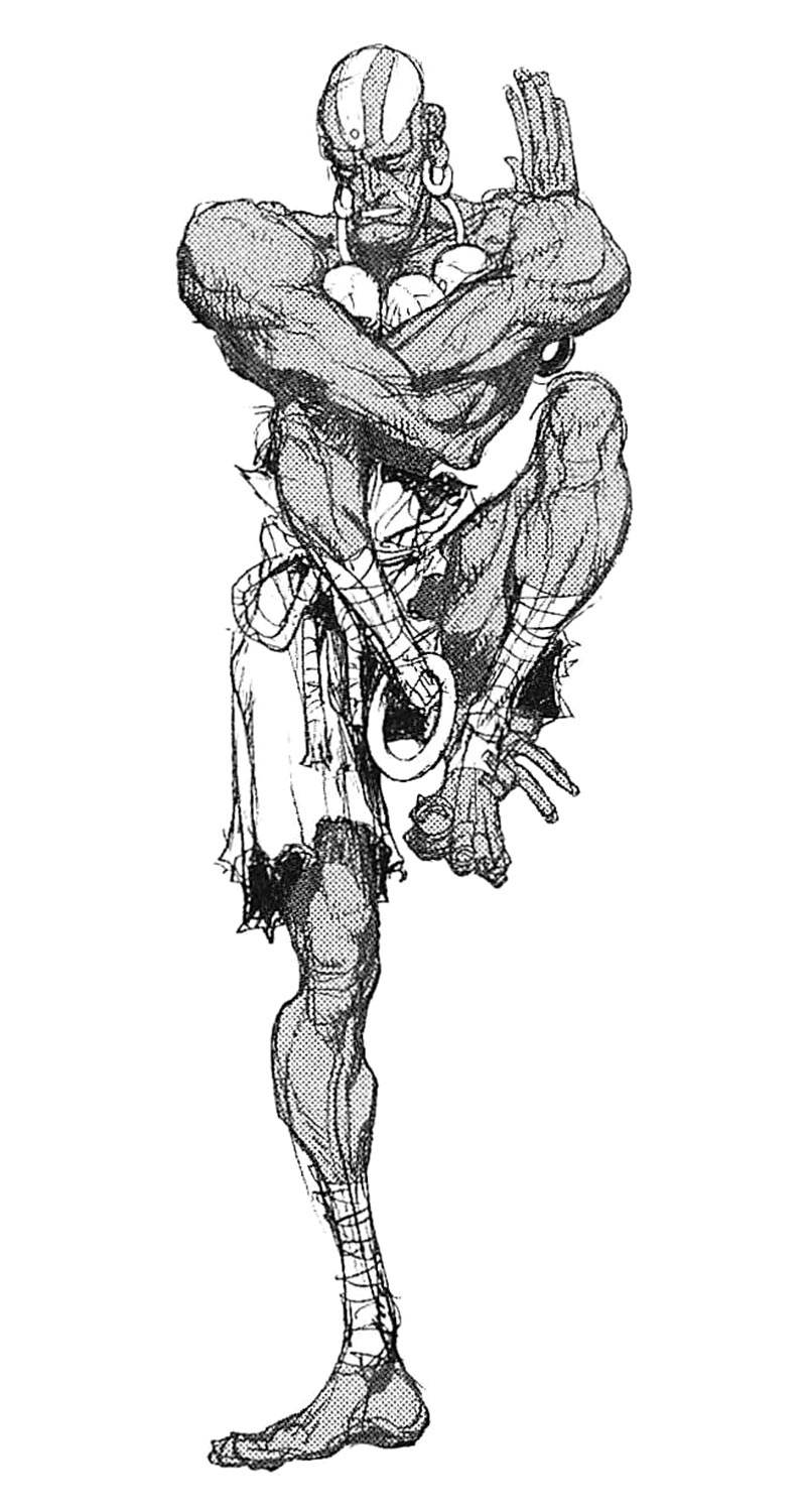 Dhalsim Sketch from Super Street Fighter II Turbo