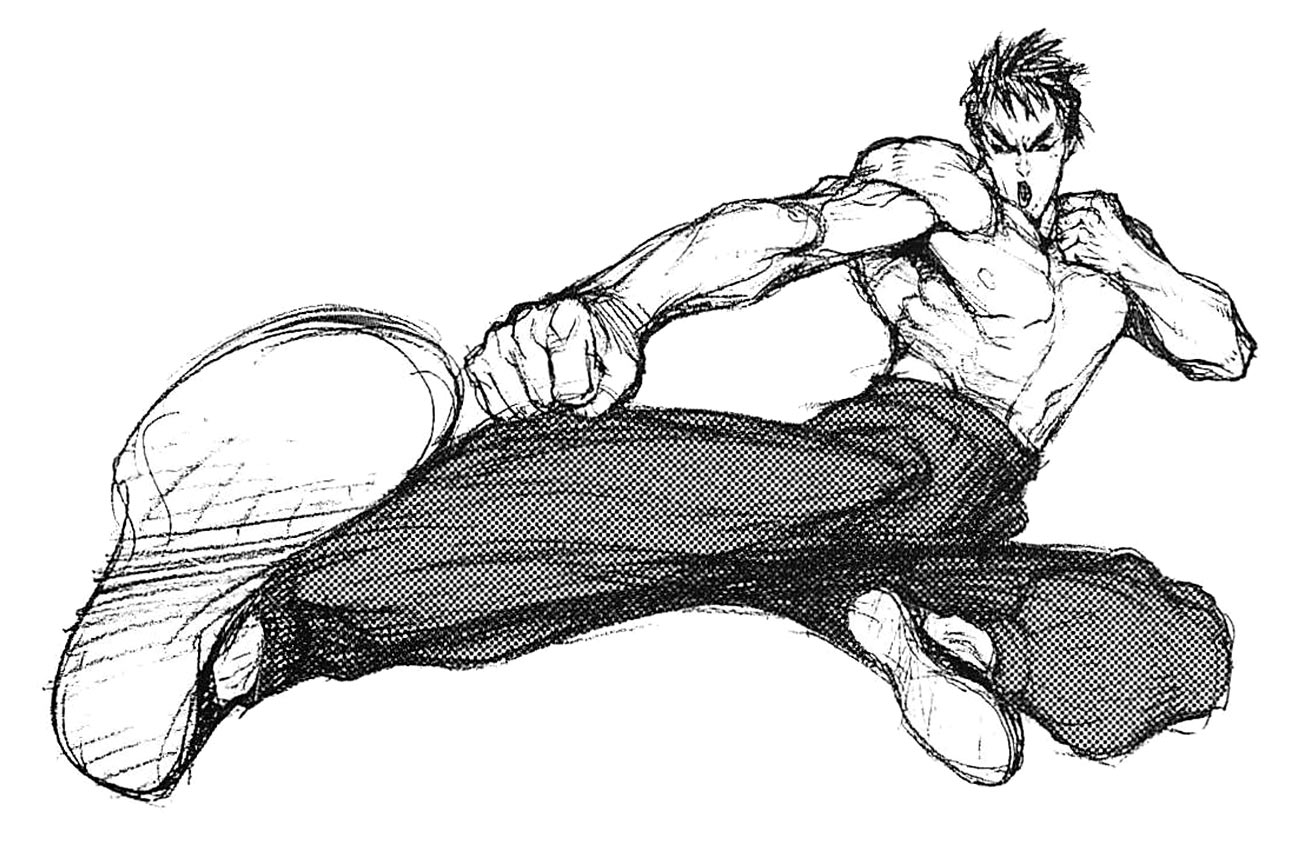 Fei Long Sketch from Super Street Fighter II Turbo