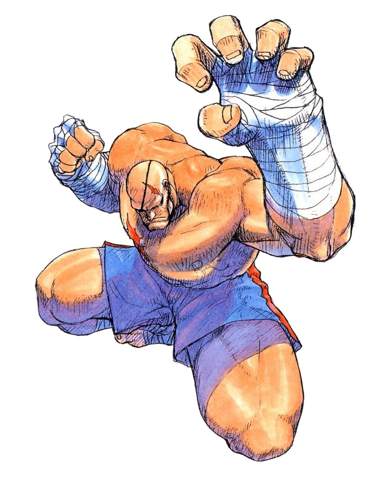 Sagat Artwork from Super Street Fighter II Turbo