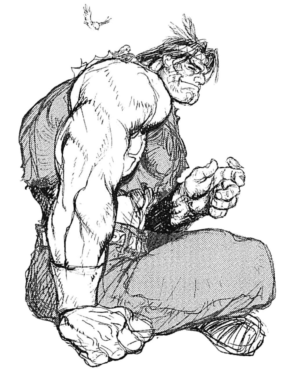 T. Hawk Sketch from Super Street Fighter II Turbo
