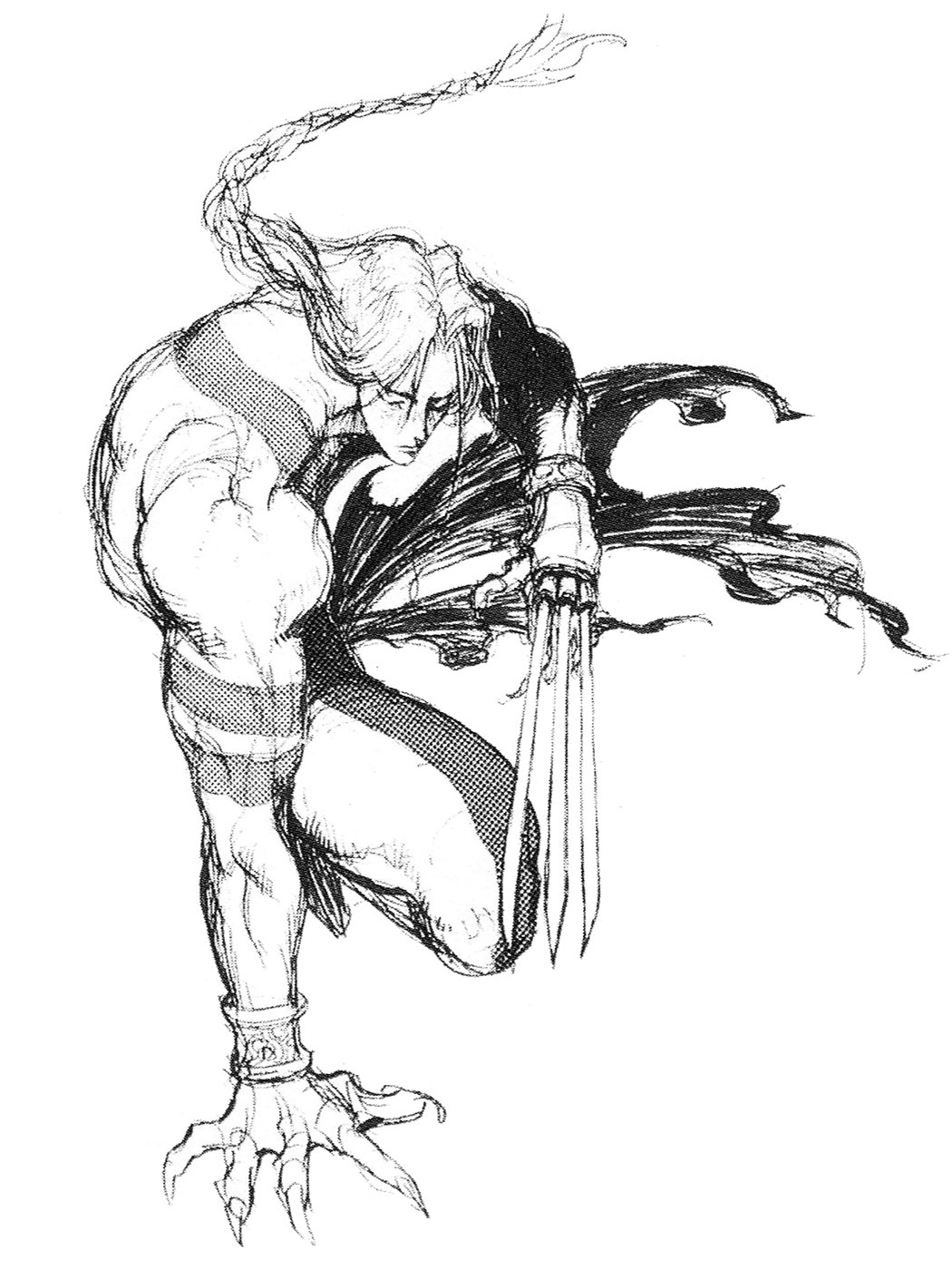 Vega Sketch from Super Street Fighter II Turbo