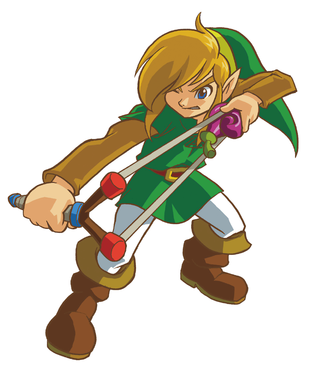 Link and Slingshot Art from The Legend of Zelda: Oracle of Seasons and Oracle of Ages