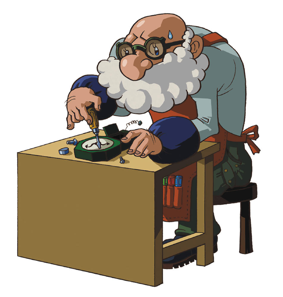 Tick Tock Art from The Legend of Zelda: Oracle of Seasons and Oracle of Ages