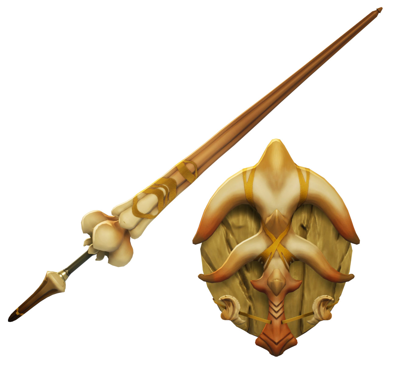 Horn Lance Art from Visions of Mana