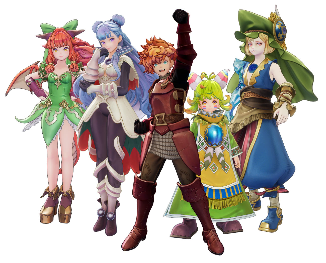 Mana Superstars Costume Set Art from Visions of Mana