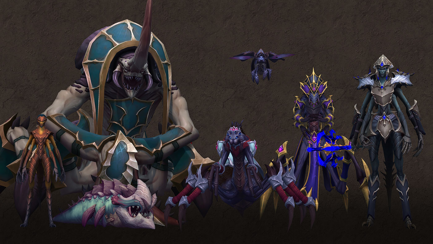 Nerubians Art from World of Warcraft: The War Within