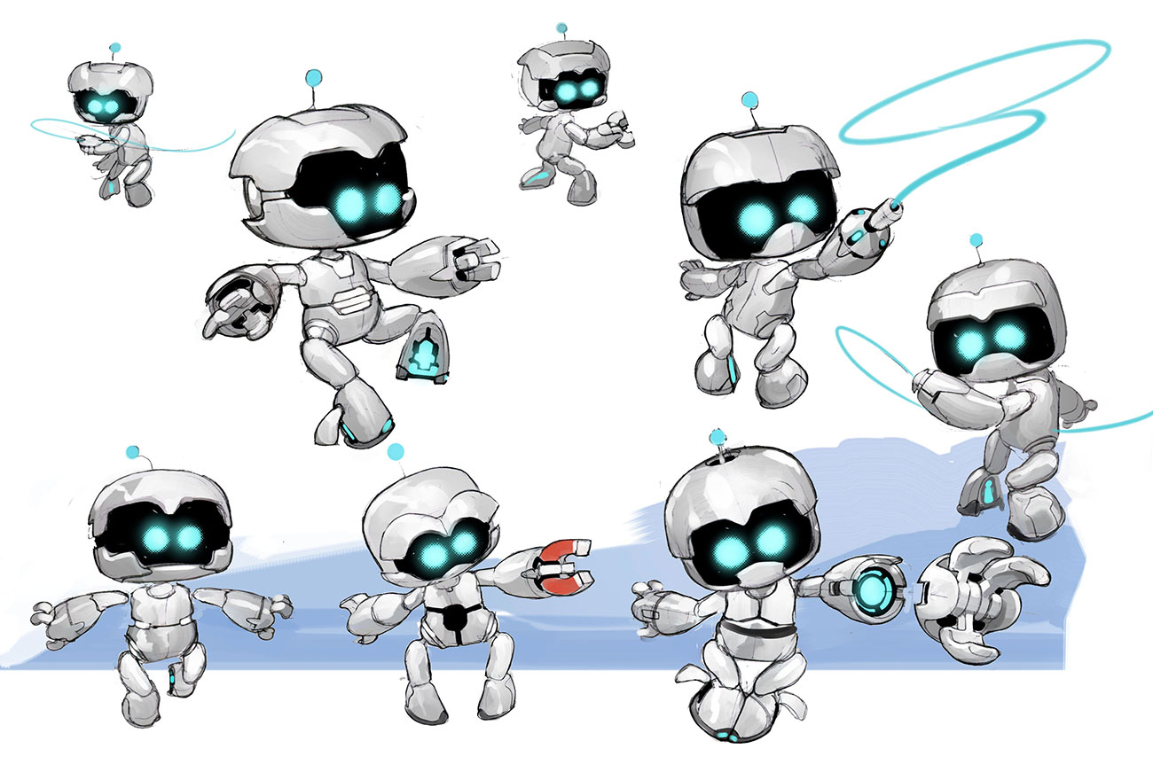 Climber Bot Designs from Astro Bot Rescue Mission