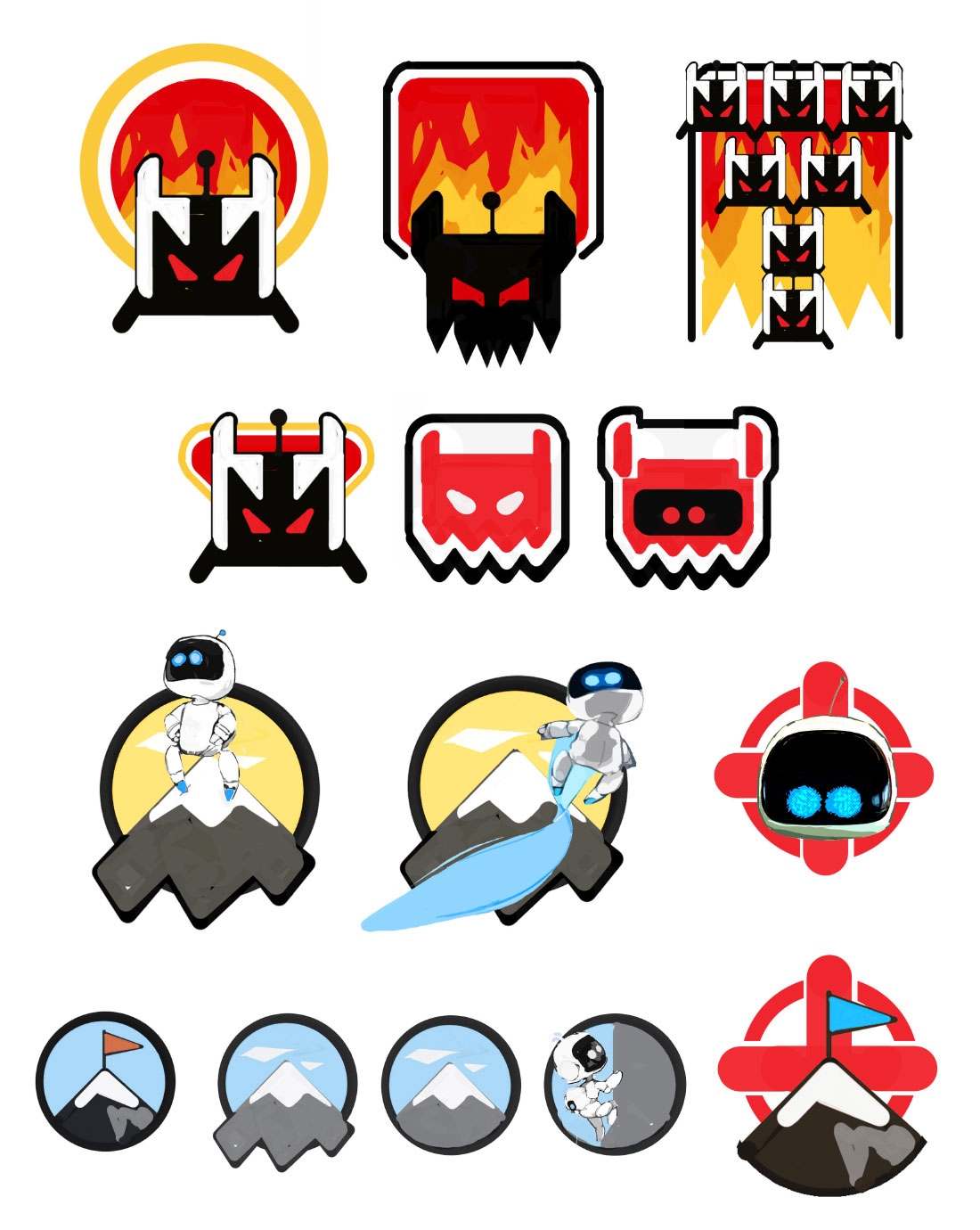 Logo Designs 1 from Astro Bot Rescue Mission