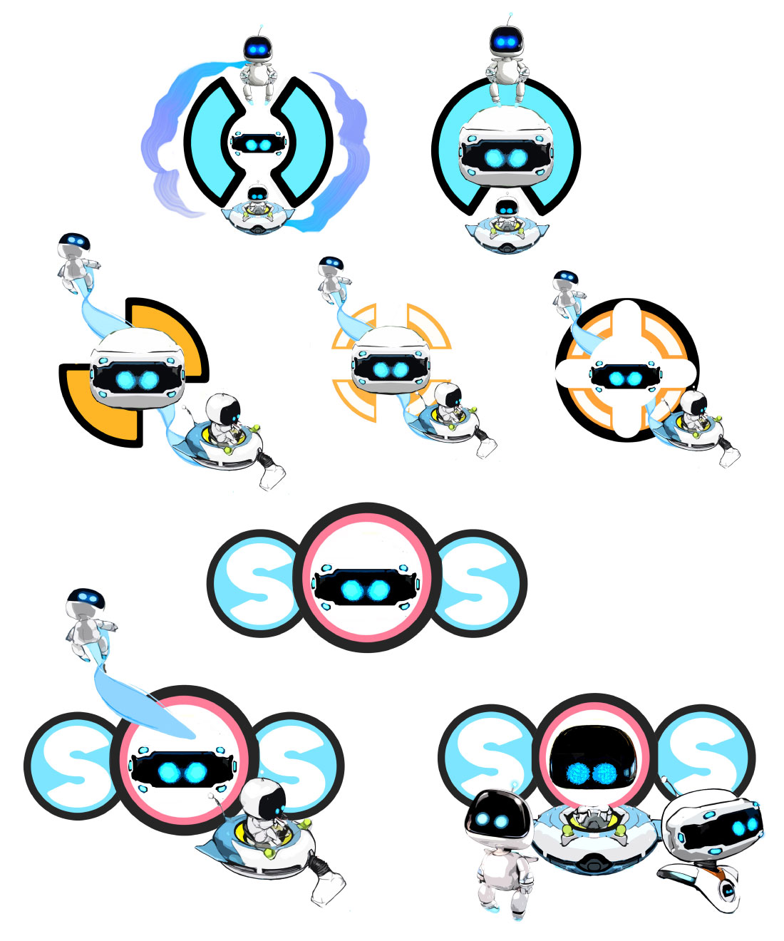 Logo Designs 3 from Astro Bot Rescue Mission