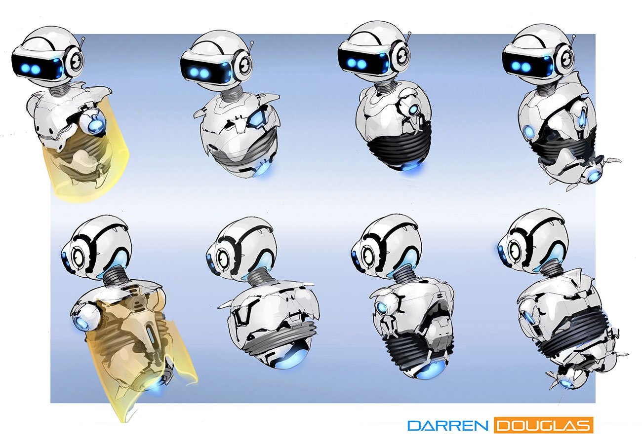 Robot Concepts 1 from Astro Bot Rescue Mission