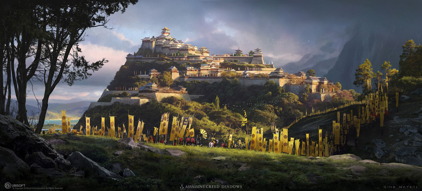 Azuchi Castle Concept Art from Assassin's Creed Shadows