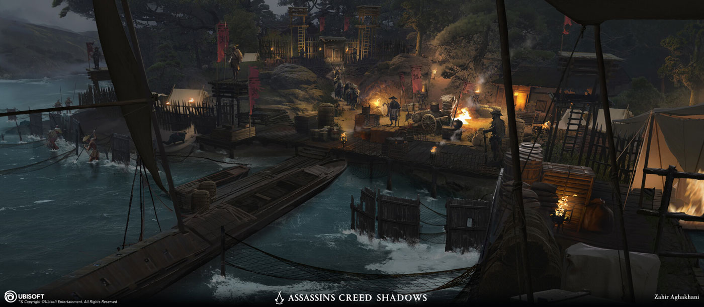 Bandit Island Concept Art from Assassin's Creed Shadows