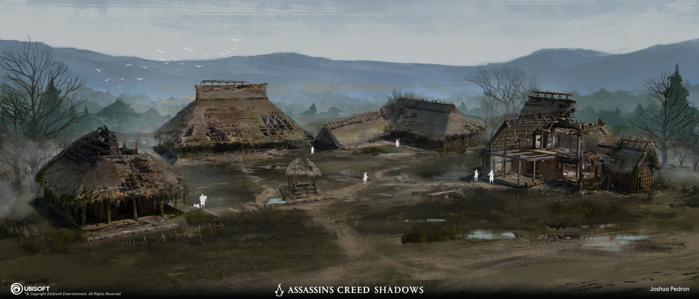 Farmhouse Ruins Concept Art from Assassin's Creed Shadows