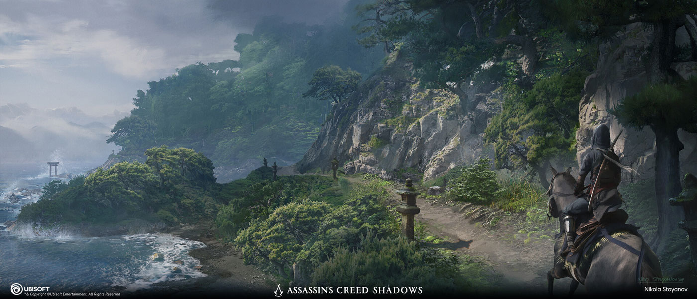 Kii Province Coastline Concept Art from Assassin's Creed Shadows