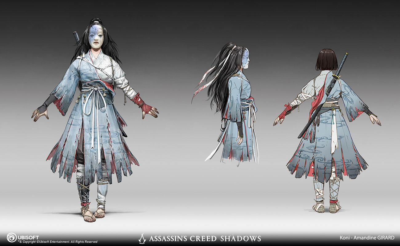 Naoe Onryo Robes Concept Artwork from Assassin's Creed Shadows