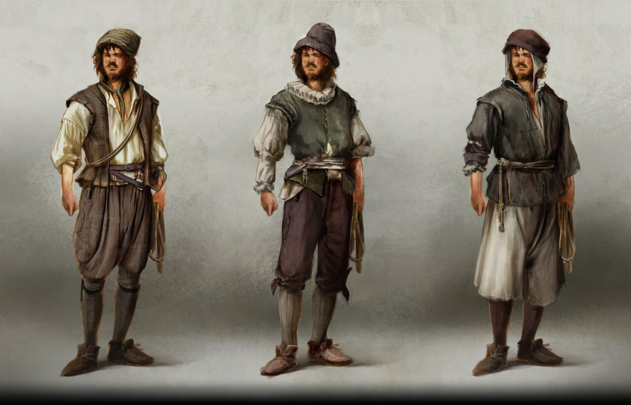 Portuguese Sailors Concept Art from Assassin's Creed Shadows