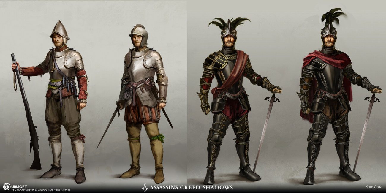 Portuguese Soldiers Concept Art from Assassin's Creed Shadows