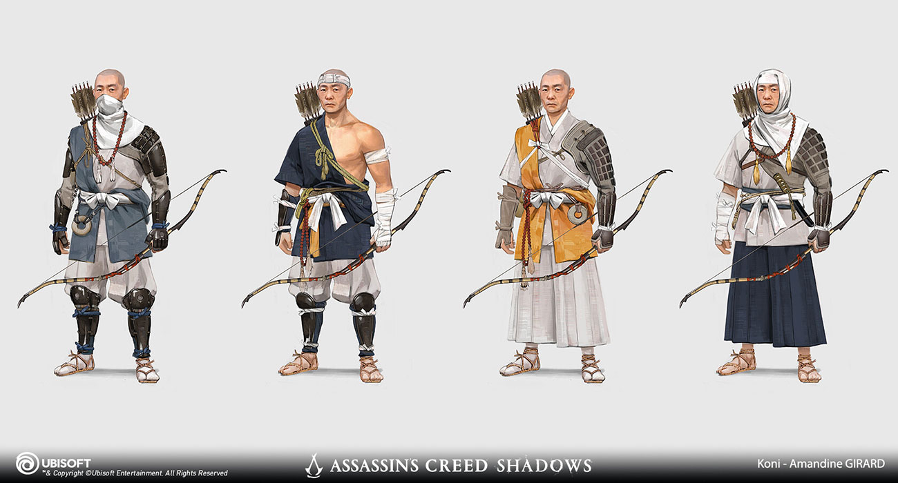 Warrior Monk (Bow) Concept Art from Assassin's Creed Shadows
