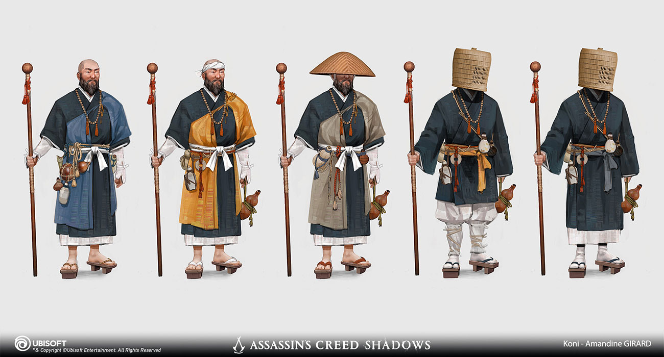 Warrior Monk Concept Art from Assassin's Creed Shadows